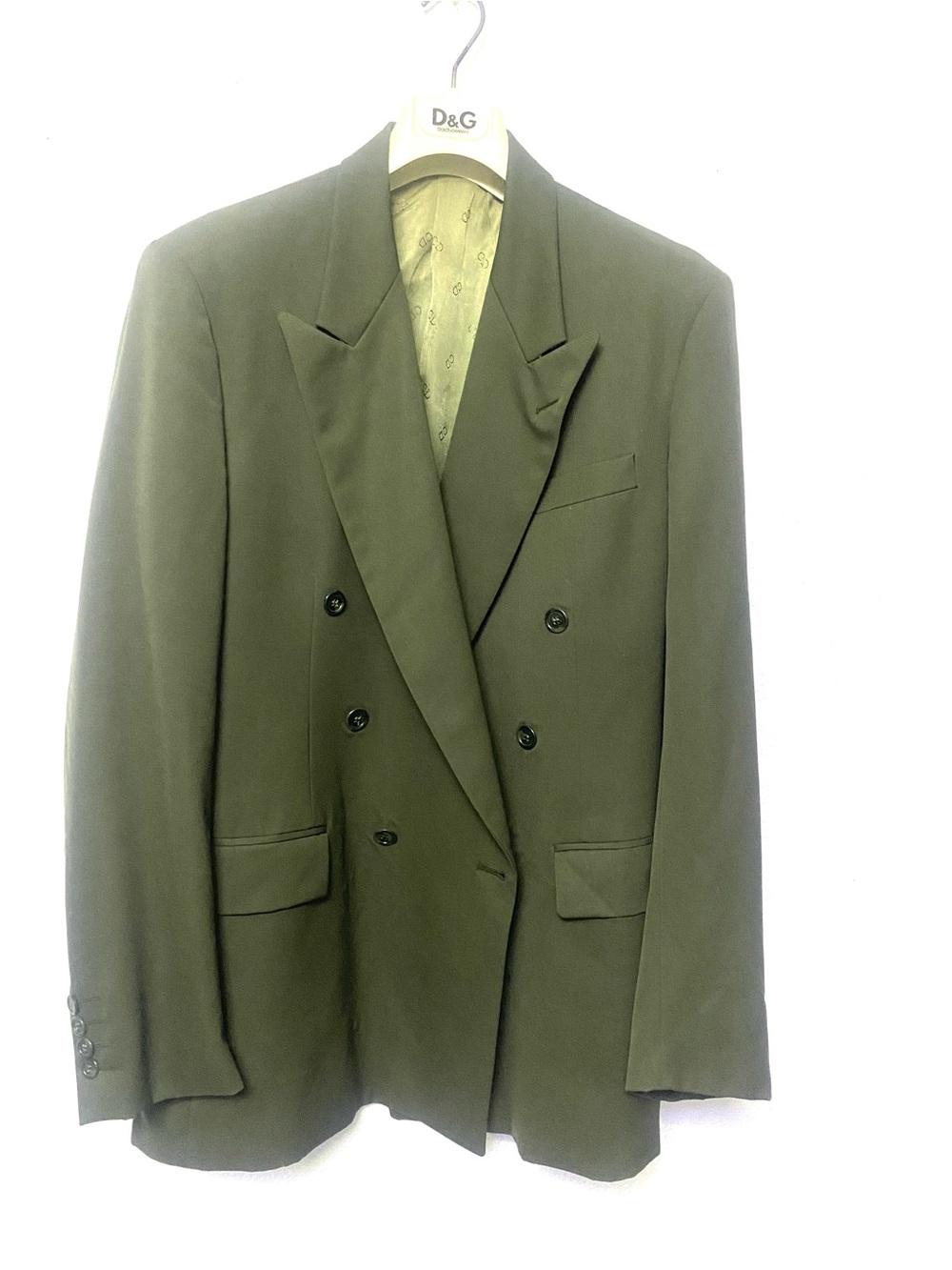 Christian Dior Monsieur Olive Green Satin-Lined Jacket